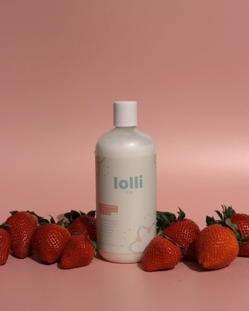 Strawberry Bubble Bath For Kids, Lolli Co.